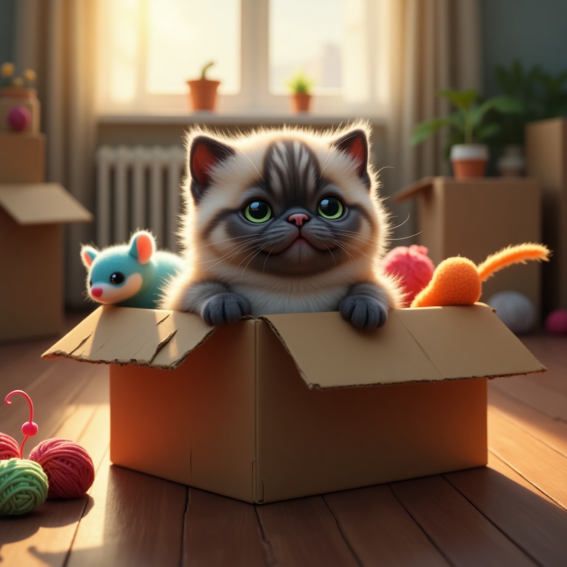 Адаптация котёнка дома